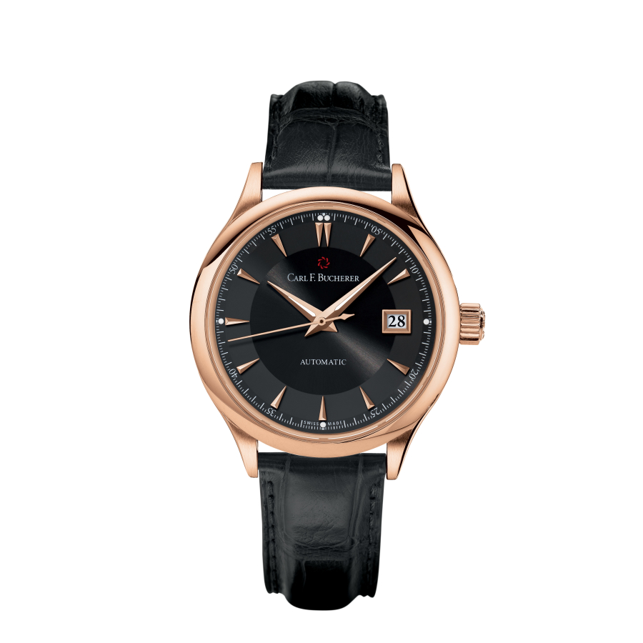 Men's Sapphire Leather Black Dial Watch | Seiko SGEH77   | World of Watches