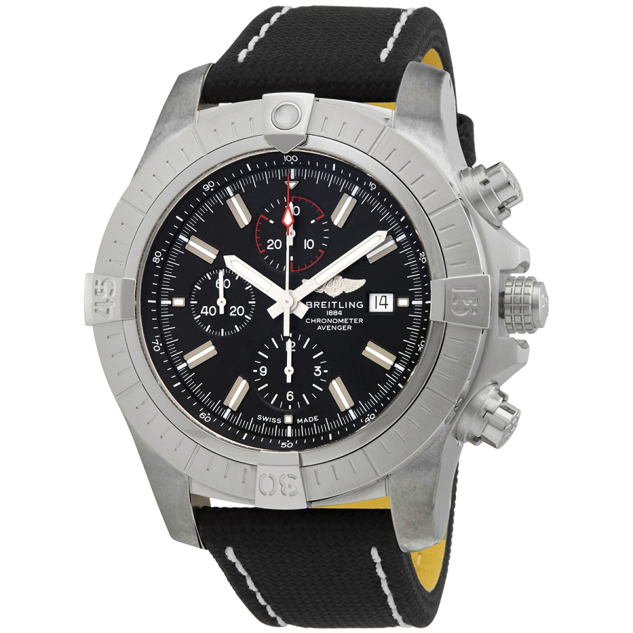 Men's Baby Chief Chronograph Silicone with a White Fabric Top Black Dial  Watch | World of Watches