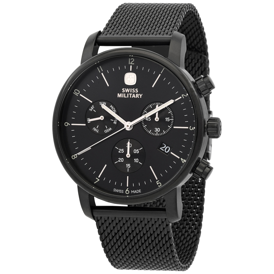 Men's Holst Chronograph Stainless Steel Mesh Grey Dial Watch | World of  Watches