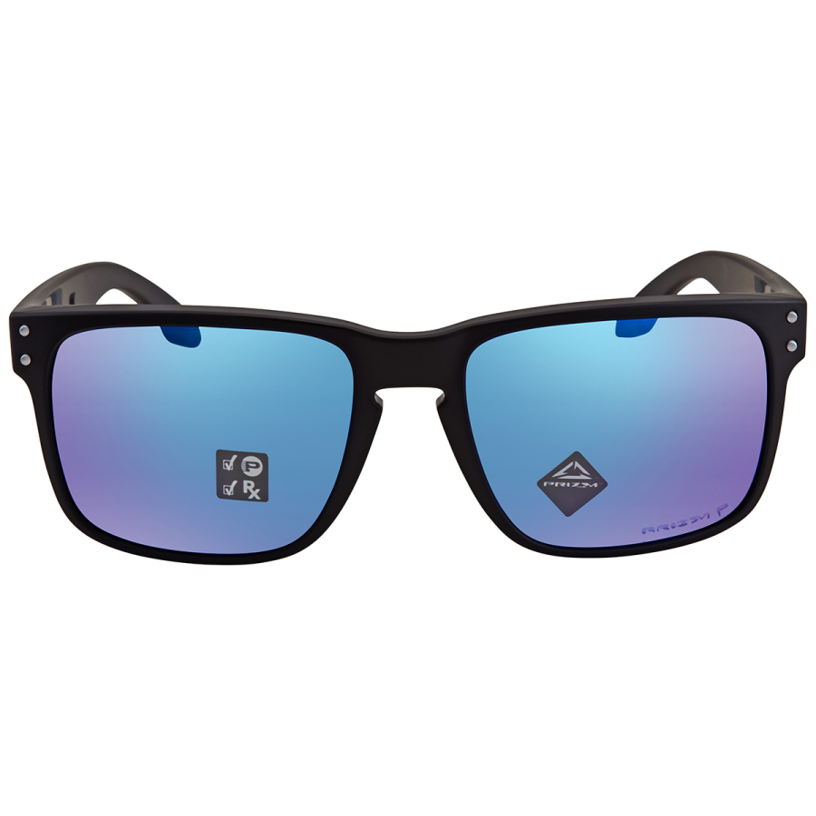  Oakley Men's OO9384 Holbrook Mix Rectangular Sunglasses,  Polished Black/Prizm Black Polarized, 57 mm : Clothing, Shoes & Jewelry