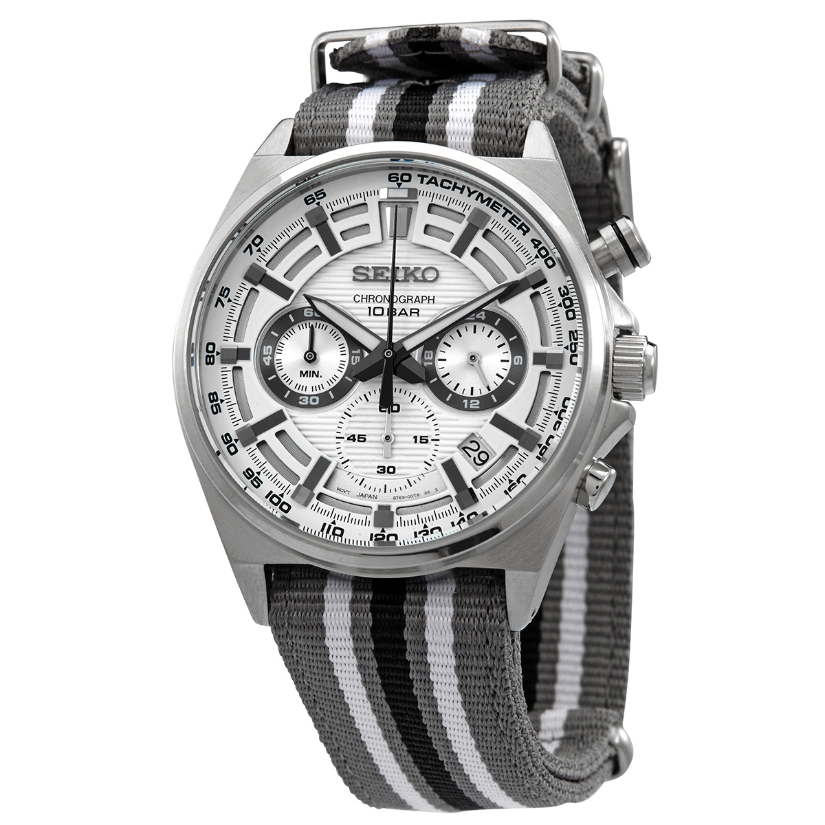 Men's Chronograph Nylon White Watch | of Watches