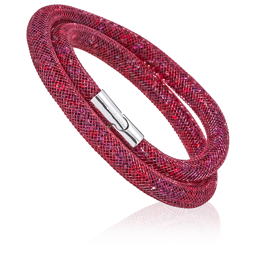 Purple Swarovski Bracelet Crystaldust M a round-5278499