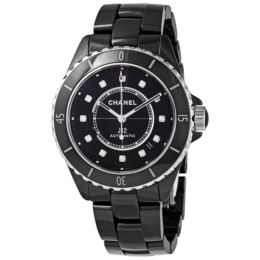 Chanel - J12 Unisex 33mm : H1625 : SOLD OUT : black dial on Black